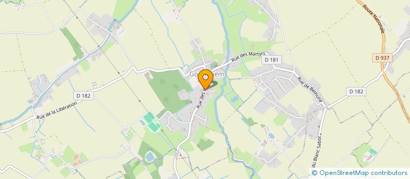 localisation de l'entreprise JUDO ACAMA GONNEHEM  GONNEHEM