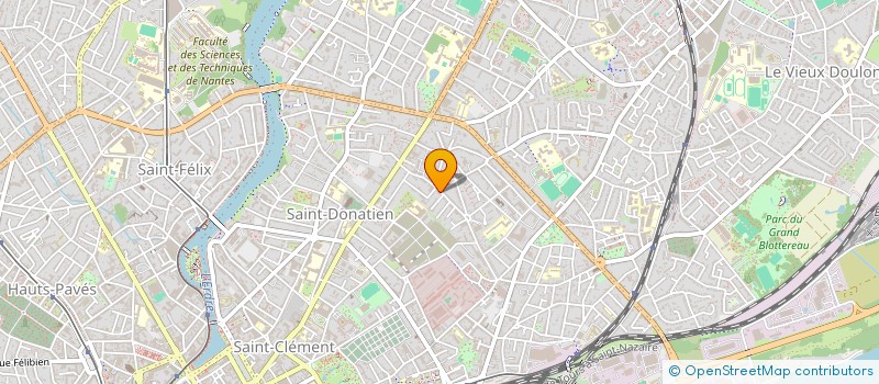 localisation de l'entreprise JUDO ATLANTIC CLUB à NANTES