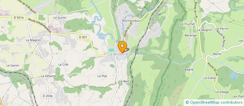 localisation de l'entreprise JUDO AVANT PAYS SAVOYARD  LA BRIDOIRE