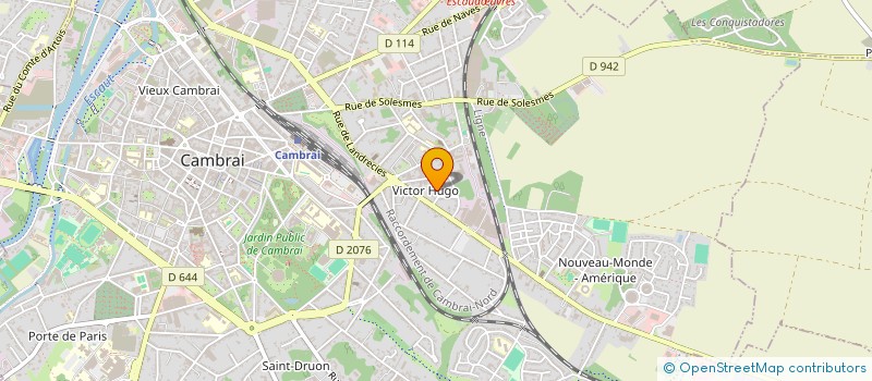 localisation de l'entreprise JUDO CAMBRAI CAMBRESIS SPORTS & LOISIRS  CAMBRAI