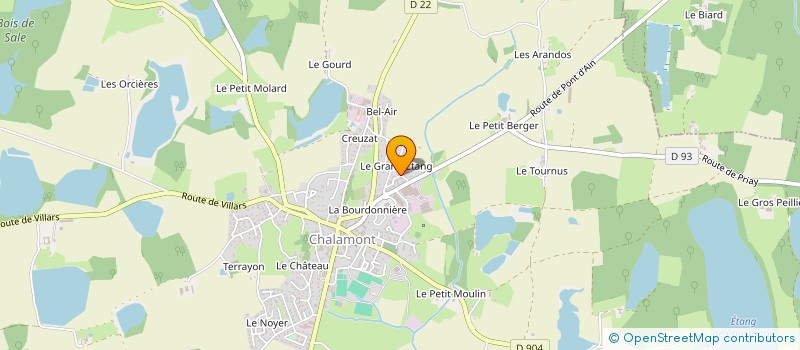 localisation de l'entreprise JUDO CHALAMONT à CHALAMONT