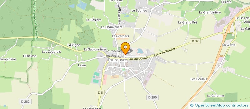 localisation de l'entreprise JUDO CLUB à TOUROUVRE AU PERCHE