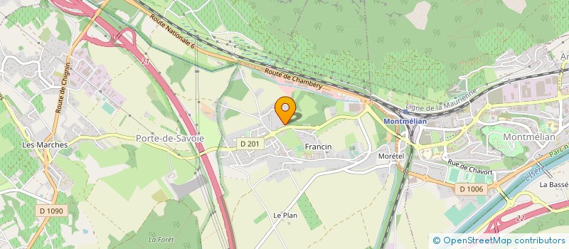 localisation de l'entreprise JUDO CLUB  MONTMELIAN