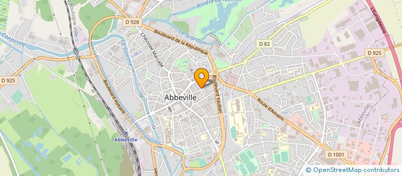 localisation de l'entreprise JUDO CLUB ABBEVILLOIS à ABBEVILLE