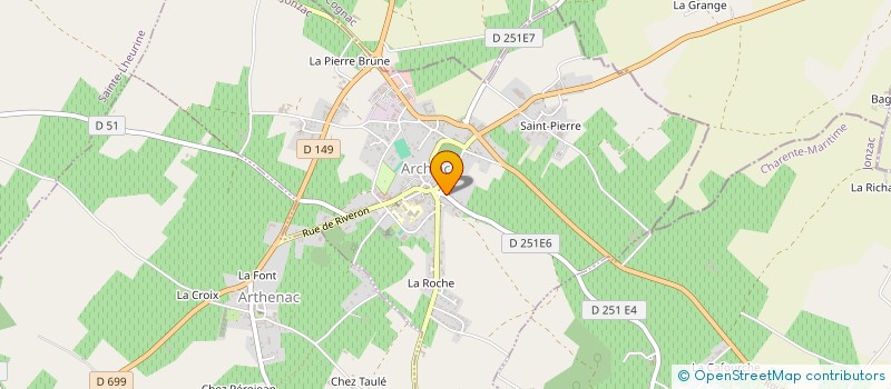 localisation de l'entreprise JUDO CLUB ARCHIAC  ARCHIAC