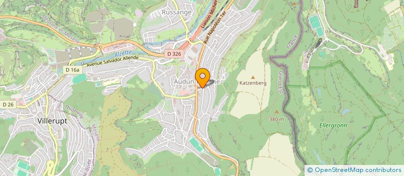 localisation de l'entreprise JUDO CLUB AUDUN  AUDUN-LE-TICHE