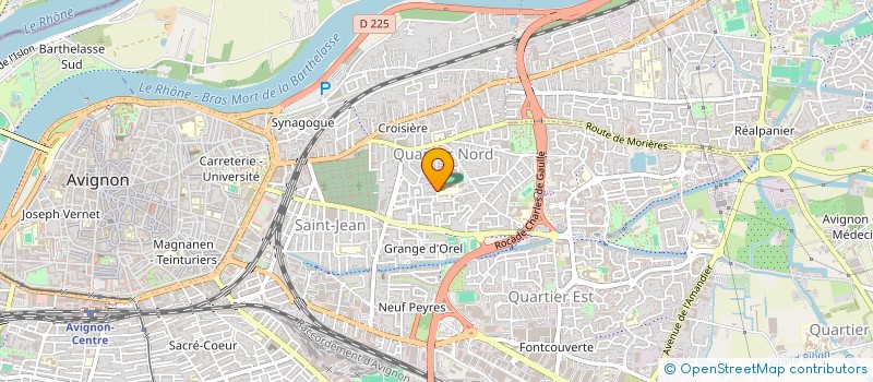 localisation de l'entreprise JUDO CLUB AVIGNON PONT DES 2 EAUX à AVIGNON