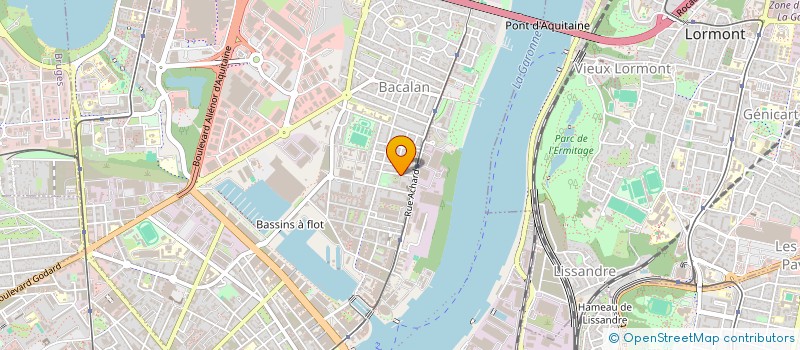 localisation de l'entreprise JUDO CLUB BACALANAIS à BORDEAUX