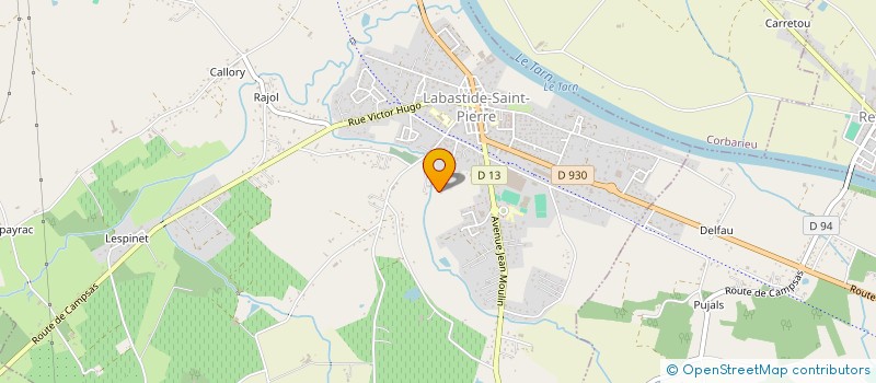 localisation de l'entreprise JUDO CLUB BASTIDIEN  LABASTIDE-SAINT-PIERRE