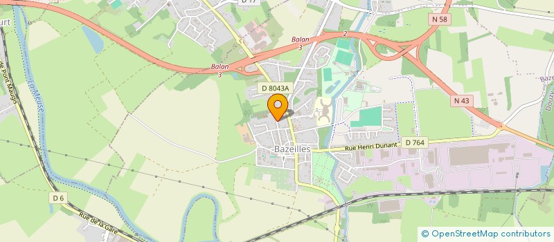 localisation de l'entreprise JUDO CLUB BAZEILLES  BAZEILLES