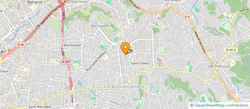 localisation de l'entreprise JUDO CLUB BEAUMONT MARSEILLE à MARSEILLE