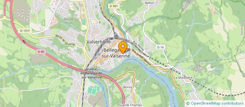 localisation de l'entreprise JUDO CLUB BELLEGARDE à VALSERHONE