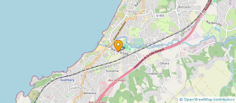 localisation de l'entreprise JUDO CLUB BIDART à BIDART
