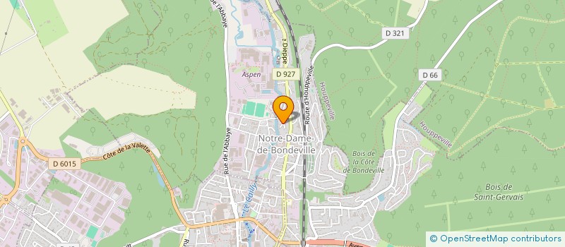 localisation de l'entreprise JUDO CLUB BONDEVILLAIS LE HOULME  NOTRE-DAME-DE-BONDEVILLE