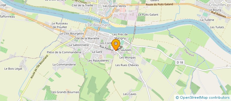 localisation de l'entreprise JUDO CLUB BOUCHARDAIS  L'ILE-BOUCHARD