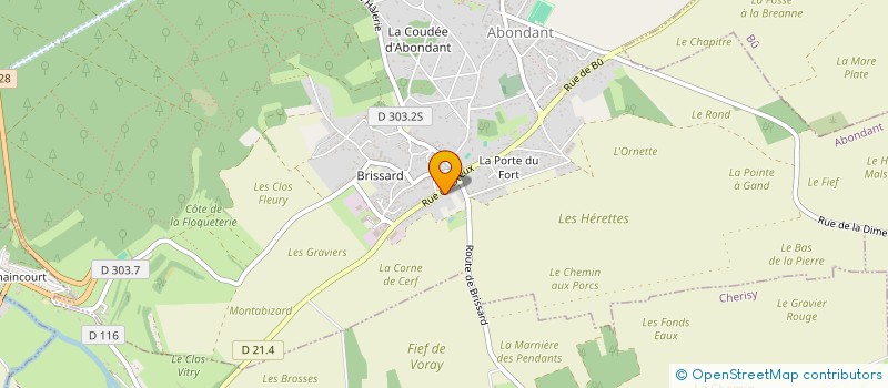 localisation de l'entreprise JUDO CLUB BRISSARD ABONDANT à ABONDANT