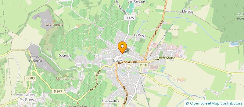 localisation de l'entreprise JUDO CLUB BUXYNOIS  BUXY