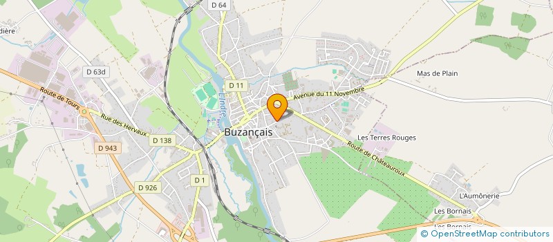localisation de l'entreprise JUDO CLUB BUZANCAIS à BUZANCAIS