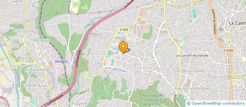 localisation de l'entreprise JUDO CLUB CANNET ROCHEVILLE  LE CANNET