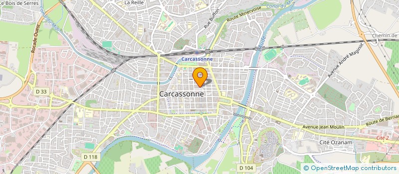 localisation de l'entreprise JUDO CLUB CARCASSONNAIS  CARCASSONNE