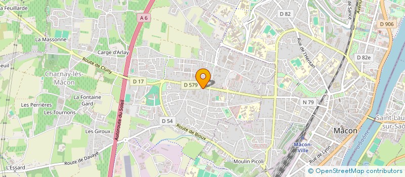 localisation de l'entreprise JUDO CLUB CHARNAYSIEN à CHARNAY-LES-MACON