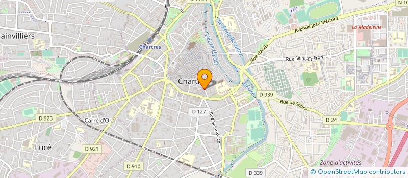 localisation de l'entreprise JUDO CLUB CHARTRAIN à CHARTRES