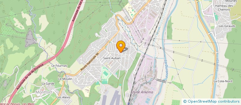 localisation de l'entreprise JUDO CLUB CHATEAU ARNOUX à CHATEAU ARNOUX SAINT AUBAN