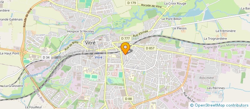 localisation de l'entreprise JUDO CLUB CHATEAUBOURG  VITRE