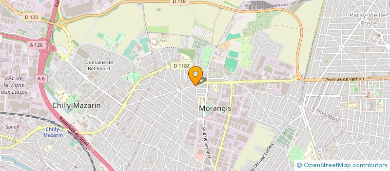 localisation de l'entreprise JUDO CLUB CHILLY MAZARIN à MORANGIS