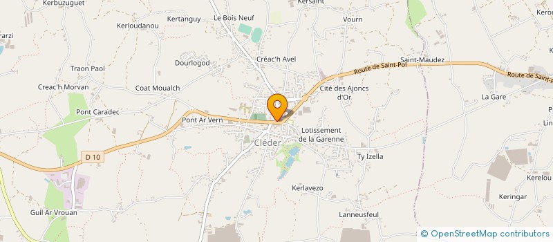 localisation de l'entreprise JUDO CLUB CLEDEROIS à CLEDER