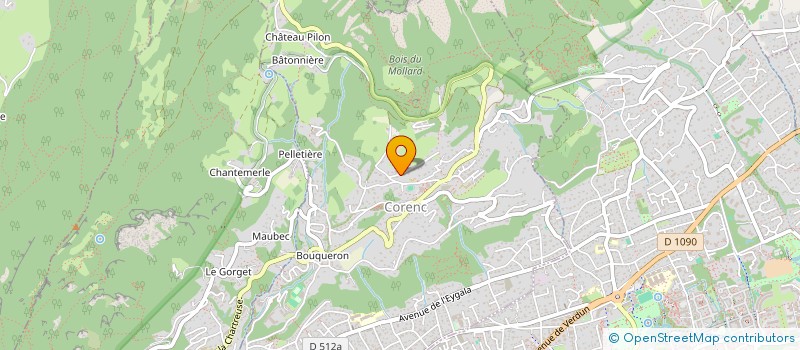 localisation de l'entreprise JUDO CLUB CORENC - ENTENTE SPORTIVE  CORENC