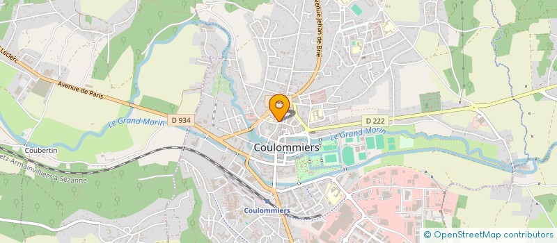 localisation de l'entreprise JUDO CLUB COULOMMIERS à COULOMMIERS