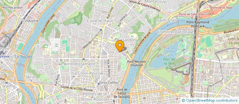 localisation de l'entreprise JUDO CLUB CROIX ROUSSIEN à LYON