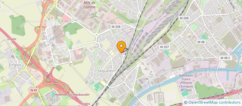 localisation de l'entreprise JUDO CLUB D'EMMERIN  EMMERIN