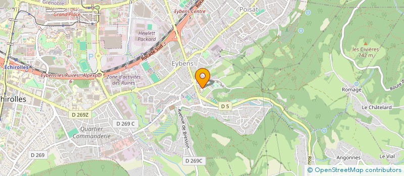 localisation de l'entreprise JUDO CLUB D EYBENS  EYBENS