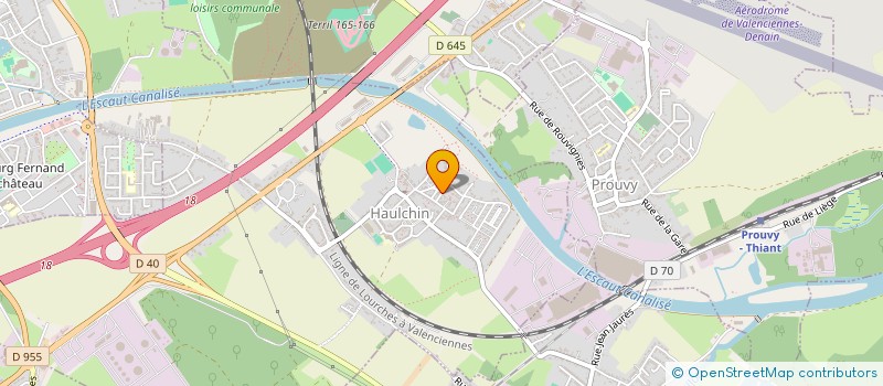 localisation de l'entreprise JUDO CLUB D'HAULCHIN  HAULCHIN