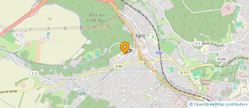 localisation de l'entreprise JUDO CLUB D'IGNY à IGNY
