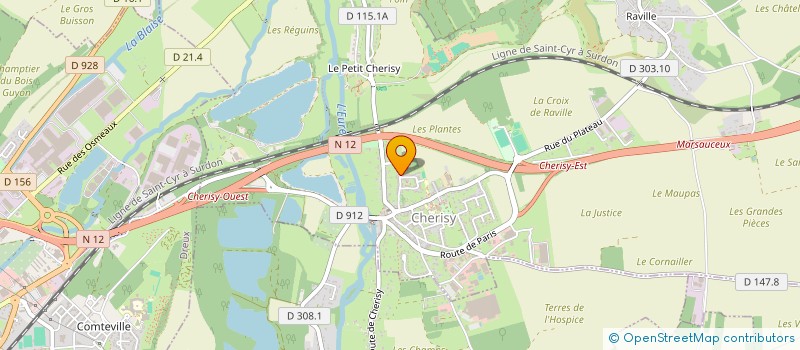 localisation de l'entreprise JUDO CLUB D'ORGERUS à CHERISY