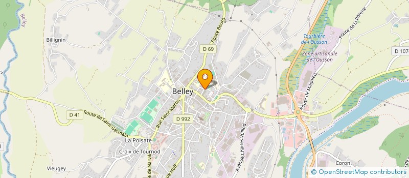localisation de l'entreprise JUDO CLUB DE BELLEY à BELLEY