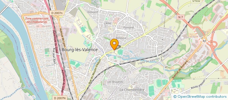 localisation de l'entreprise JUDO CLUB DE BOURG LES VALENCE à BOURG-LES-VALENCE