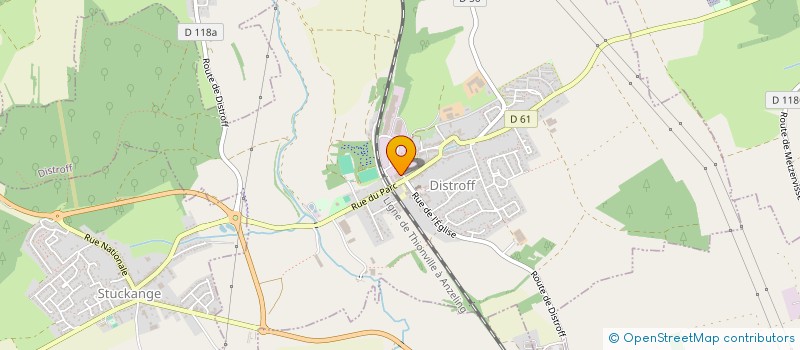 localisation de l'entreprise JUDO CLUB DE DISTROFF  DISTROFF