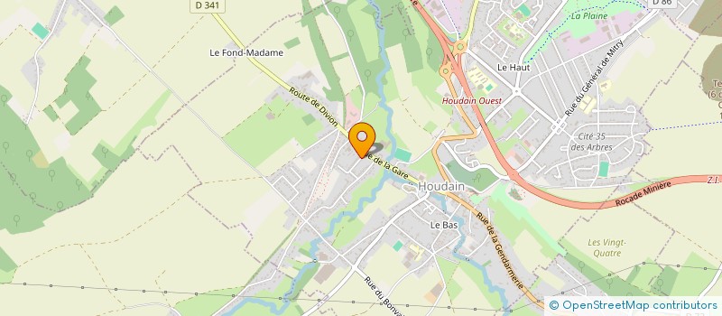 localisation de l'entreprise JUDO CLUB DE DIVION  HOUDAIN