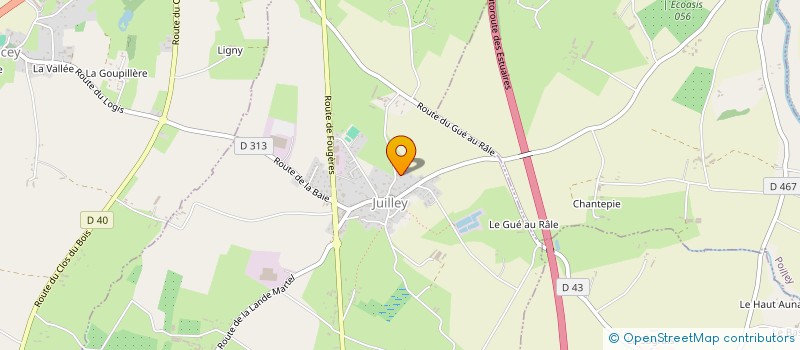 localisation de l'entreprise JUDO CLUB DE DUCEY  JUILLEY