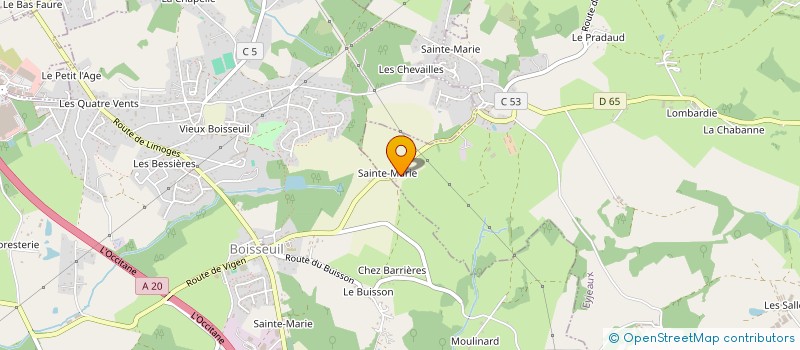 localisation de l'entreprise JUDO CLUB DE FEYTIAT à FEYTIAT