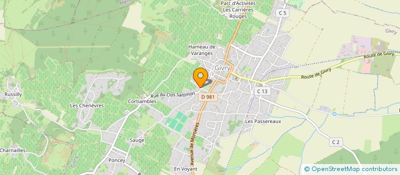 localisation de l'entreprise JUDO CLUB DE GIVRY à GIVRY