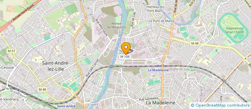 localisation de l'entreprise JUDO CLUB DE LA MADELEINE  LA MADELEINE