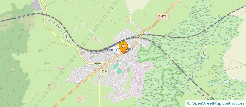 localisation de l'entreprise JUDO CLUB DE LA RIVIERE DRUGEON  FRASNE