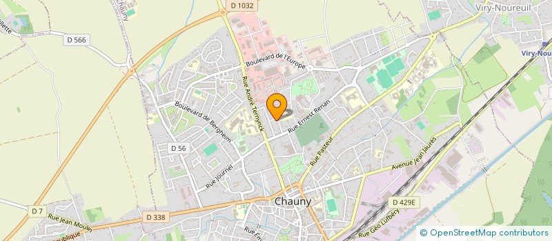 localisation de l'entreprise JUDO CLUB DE LA VALLEE D'OR à CHAUNY