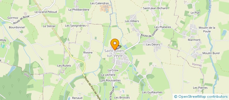 localisation de l'entreprise JUDO CLUB DE LA VEYLE  VONNAS