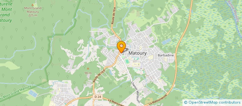 localisation de l'entreprise JUDO CLUB DE MATOURY à MATOURY